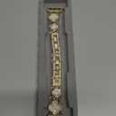 Gold Bling Diamond Clover Bands for Women Compatible with Apple Watch 40mm 38mm 41mm 42mm(S10/11) Lucky Cute Sparkle Dressy Bracelet Metal Strap for iWatch Series 11/10