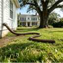 Prestantious 16.5ft Long Gutter Downspout Extensions, 3.1" OD Downspout Extender Pipe for 2"3" and 3"4" Downspout, Inside Diameter 2.6 Inches, Flexible Pipe Stretched Length 16.5ft, Brown,1-Pack