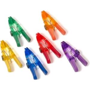 Brite Concepts Set of 6Colorful Magnetic Multi-Clips to Hang Documents or Close Bags #16499, 1 Pack of 6 Clips
