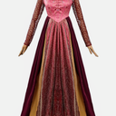 Adults Costume Dress Sisters Witch Cosplay Long Dress Women for Halloween Party, M