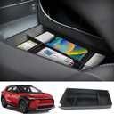 Car Center Console Organizer Tray for Toyota BZ4X 2023 2024 2025 Subaru Solterra Auto Interior Accessories Front Seat Middle Insert Storage Box Bag Vehicle Accessorynot for 2026 BZ