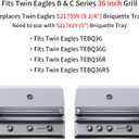 S21759Y Briquette Tray Assembly for Twin Eagles 36 Inch Grill Parts for Twin Eagles TEBQ36 TEBQ36G TEBQ36R B C Series Grill