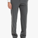 Plaid&Plain Men's Dress Pants with Elastic Waistband and Stretchy Fabric Straight Fit size 33WX30l
