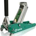 SATA 1.5-Ton (3,300 lb) Aluminum & Steel Hybrid Jack, Portable Design with Dual-Piston Quick Lift Pump, Tested for 1.5X Overload for Ultimate Safety
