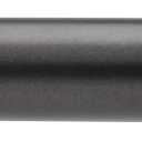 Umbra Cappa Curtain Rod  1-Inch Drapery Rod Extends from 36 to 66 Inches, Includes 2 Matching Finials, Brackets & Hardware, Brushed Black (33 to 66-Inch)