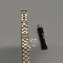 Miimall Metal Band Compatible for Garmin Lily 2/2 Active Band, Lightweight, Women Slim Luxury Stainless Steel Chain Replacement Bracelet Fancy Adjustable Wristband for Lily 2/2 Active, Champagne Gold