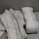 Natural Linen Beige White 92 Inch Curtains 2 Panels Set for Office, Petty Memory Shape Trained Pinch Pleated Blackout Noise Cancelling Curtain with Hooks Rings for Kids Room 90-92 Length Window Drapes