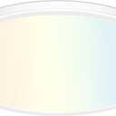 BLNAN 15.4 Inch LED Flush Mount Ceiling Light, 3000K-5000K 3 Color Selectable Ceiling Lights, 36W 3600LM Closet Light Fixture, Ceiling Lamp for Bedroom, Dining Room, Kitchen (White)