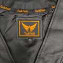 Womens Motorcycle Leather Vest Heavy-Duty Top Grain Cow Hide Classic Biker Style Vest (X-Small, Black)