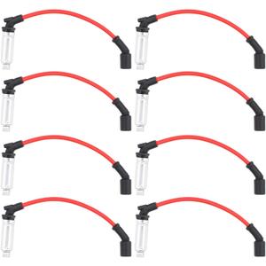 NewYall 8Pcs 10.2mm Spark Plug Ignition Wires for 1999-2019 Chevrolet GMC V8 LS1 Suburban Corvette Silverado Savana Express 1500 2500 3500 48332R 2000208 M8-48322 48322 7831