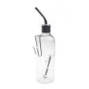 Water Bottle No Drip Plastic Automatic Rabbit Water Feeder Hanging Fountains Pet Drinking Bottle with Hooks Springs for Amall Animals Transparent