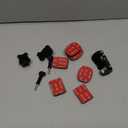 Helmet Sticky Mounts Adhesive Buckle Mount Screw Accessory Kit Compatible with GoPro Hero 13 12 11 10 Max 9 8 7 6 5 Session DJI Osmo Insta360 AKASO Action Cameras (12 in 1)