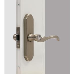 Larson Certified Storm Door M2 Mortise Brushed Nickel Handle Set, Storm Door Handle Replacement with Keyed Deadbolt