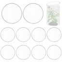 10 Packs 12'' Round Metal Mesh Plant Cage Covers for Large Wire Plant Protector cover from Animals - Chicken Wire Cloche, Sturdy Garden Bunny Barricades Chicken Wire Cloche fto Keep Animals Out