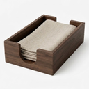 Wooden Guest Towel Tray Storage