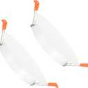 PATIKIL 165mm / 6.5" Diameter Metal Ceiling Hole Cover Plate, 2 Pcs Downlight Hole Trim Wall Mount Decorative Cap Access Panel for 4.9-6.3inch Round Ceiling and Wall Openings, Matte White