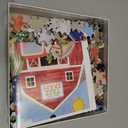 Melissa & Doug Busy Barn Shaped Jumbo Floor Puzzle, 32-Piece Barn-Shaped Jigsaw Puzzle with Farm Animals, 3 x 2 Foot Toddler Puzzles for Kids Ages 3+