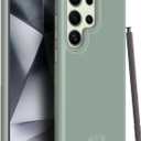 TUDIA MergeGrip Phone Case for Samsung Galaxy S24 Ultra 2024 - Dual Layer, Shockproof, Military Grade, Non-Slip, Heavy Duty & Tough Protector Cover Protective Phone Case - Green Lily