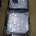 Yerliker 20'' Tall Metal Flower Vase Wedding Centerpieces Flowers Stand with Hanging Glass Tealight Globe Candle Holders, Crystal Garland Strands and Self Adhesive Hook(Black)