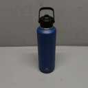 POWCAN 24 oz Water Bottle Insulated: BPA-Free, Leakproof Lid with Straw, Lightweight, Flex Cap, Stainless Steel Insulated Flask for Office, Men, Gym, Commute, Worker, Walking, Cycling (Indigo Blue)