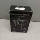 Mongdio Stovetop Espresso Maker Moka Pot, Cuban Coffee Maker Stove top coffee maker Moka Italian Espresso Greca Coffee Maker Brewer Percolator, 9 Espresso Cups, 15 oz - Red