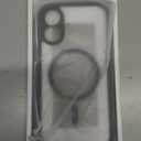 BERFY for iPhone 17 Case, Compatible with MagSafe, Built-in Privacy Screen Protector, Camera Protection, Shockproof Full Body Phone Case 6.3", Clear Black