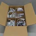 Wembanma 3 Inch Gimbal LED Recessed Light, 8W CRI90 Indoor Spotlight, 360 Rotation Wafter Light 750LM, 5CCT Dimmable Canless Soffit Ceiling Eyeball Lighting FixtureETL Listed, Black, 6 Pack