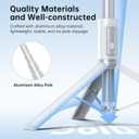 2 x SYNCWIRE 55" Selfie Stick Tripod for iPhone, 3 in 1 Extendable Phone Selfie Stick with Remote, Aluminum Travel Tripod for iPhone 17/16/15/14/13/12 Series and More Smartphones (White)