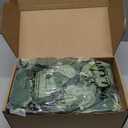 KHOYIME Eucalyptus Garland with White Flowers, 4 Packs 5.9Ft Artificial Silver Dollar Eucalyptus Leaves Plant Fake Greenery Hanging Ivy Vines Faux Wreath for Wedding Arch Party Mantle Table Home Decor