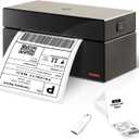 ORGBRO Z1 Shipping Label Printer, 4x6" Thermal Label Printer for Small Business, High Speed Sticker Maker for Commercial Grade Shipping Packages, Used for Amazon, eBay, Shopify, USPS (USB Only) (Black)
