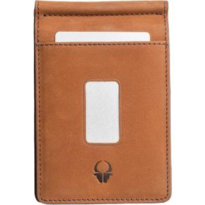 DONBOLSO Leather RFID Wallet For Men - 8 Card Slots Slim Bifold Wallet RFID Blocking Front Pocket Wallets For Men With Money Clip - 4 inches Anti-Theft Flat, Thin & Hybrid Small Minimal Wallet - Brown