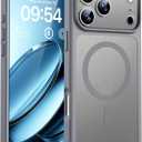 TOCOL for 17 Pro Max Case, Full Camera Protection, Built-in Magnetic Ring, Compatible with Magsafe Charger, Translucent Matte Phone Case for 17 ProMax 6.9 inch (Gray)