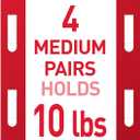 Command Medium and Large Picture Hanging Strips, Damage Free Hanging Picture Hangers, No Tools Wall Hanging Strips for Living Spaces, White, 8 Medium Pairs and 8 Large Pairs