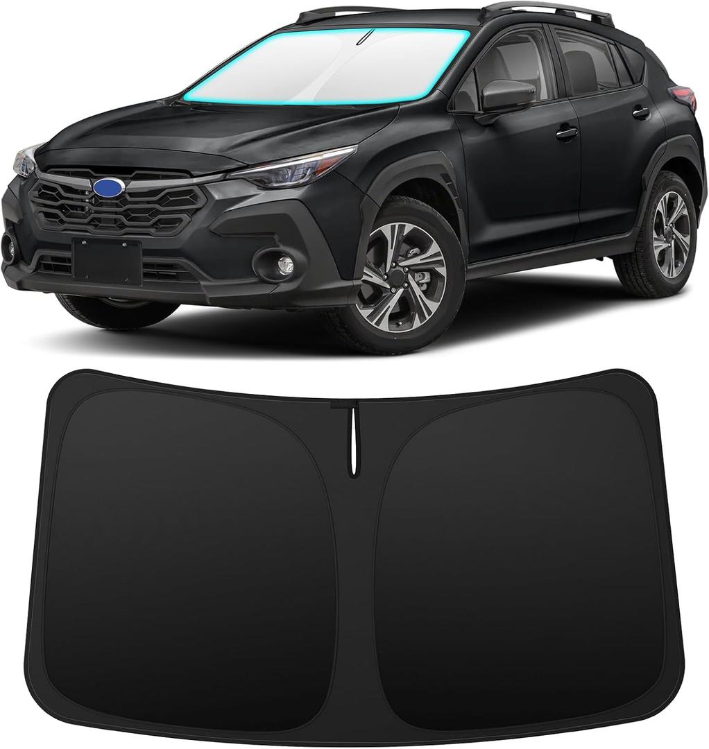 INSAUTO Foldable Windshield Sun Shade for Subaru Crosstrek 2018-2026, Heat & UV Protection Car Sunshade with Storage Bag, Keep Interior Cool & Easy Installation