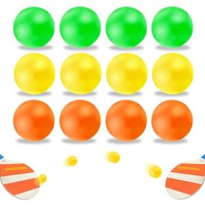 Pandahero Beach Paddle Ball Replacement Set - 11 Colorful High Visibility Waterproof Balls, Suitable for Smash Ball, Pro Kadima, and All Kinds of Outdoor Beach Paddle Games