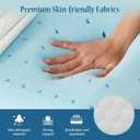 OLIXIS Memory Foam Pillows for Sleeping,1 Pack Queen Size Bed Pillows for Adults,with Removable Washable Cover,Breathable Mesh, Gel Cooling Technology, Firm Support for Back and Side Sleepers,White