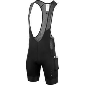 Przewalski Men's Cycling Bike Bib Short with Phone Pockets,4D Padded Breathable Biking Bicycle Bib Tights