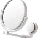 Minkissy Wall-Mounted Makeup Mirror with 10X Magnification and Adjustable Swivel Double-Sided Vanity Mirror for Bathroom Beauty Care and Fogless Shaving