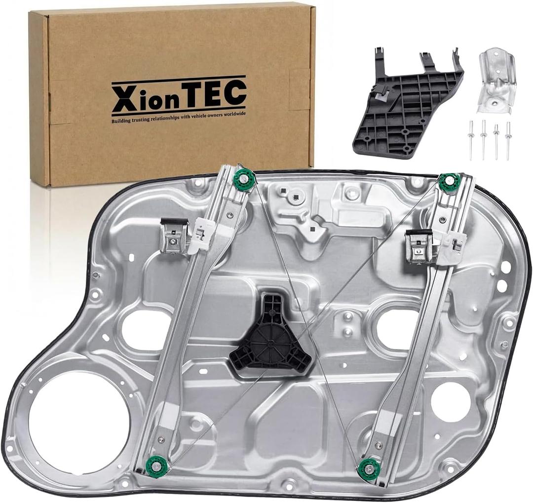 Power Window Regulator with Panel without Motor Front Driver Side Compatible with Hyundai Elantra 2007 2008 2009, Replaces# 824712H000 824712H301 749334