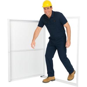 Leinuosen 32 x 24 Inch Attic Access Door Access Panel Crawl Space Door Aluminum Alloy Wall Hole Cover for Attic Crawl Space Wine Cellar