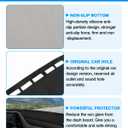 Autorder Dashboard Cover Mat for Toyota Highlander 2020 2021 2022 2023 2024 2025 2026 Accessories Dash Cover Flannel Dash Mat Sunshade Glare UV Rays Protector(Compatible with or Without Display)