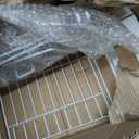 7 code Large Dish Drying Rack for Kitchen Counter, Detachable Large Capacity Dish Drainer Organizer, 2-Tier Dish Racks with Utensil Holder, White