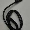 BAAPET Dog Leash with Comfortable Padded Handle and Highly Reflective Threads for Small Medium and Large Dogs (5FT-1/ 2'', Black)