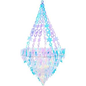 Iridescent Chandelier Hanging Decoration Holographic Party Decoration Rainbow Film Frozen Party Supplies