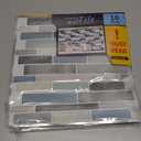 WOWSTAR 10-Sheet Peel and Stick Backsplash Tile for Kitchen, Back Splash Stick On Tiles for Kitchen Wall (Grey and Blue)