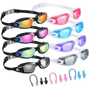 Konohan 8 Pack Kids Goggles Swim Goggles for Adult Kids Swimming Glasses Anti Fog Silicone No Leak Pool Glasses