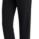 PACBREEZE Women's Maternity Pants for Work Over-Bump Pregnancy Casual Stretchy Straight Dress Pants with Pockets (XX-Large, A01: Black)