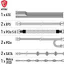 MSI MAG A850GL PCIE5 (Standard, Black)