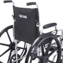 Drive Medical Poly-Fly Lightweight Transport Wheelchair Combo, Silver