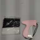 Stitch Gun for Clothes, Tagging Gun for Clothing, Micro Handheld Tag Gun Quick Stitch Sewing Gun, Portable Quick Clothing Fixer Hemming Tool Includes 6 Needles and 1000 Black White Fasteners (Light Pink-V)